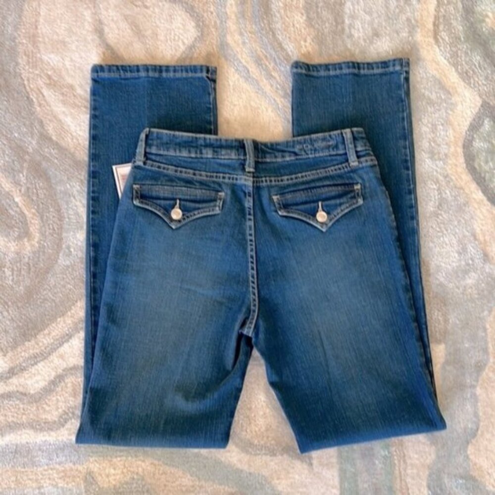 Blue Boot Cut Jeans - Picture 11 of 12
